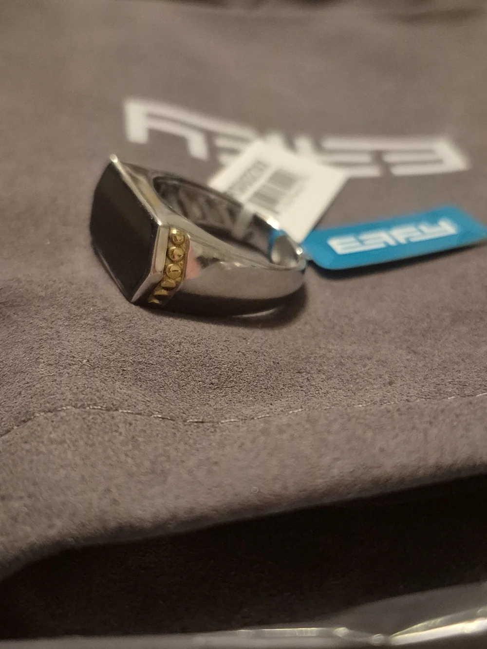 Smooth Onyx Ring
